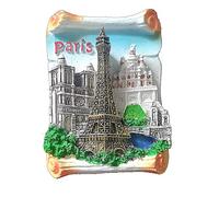 Magnete da frigorifero 3D Torre Eiffel, Notre Dame de Parigi Francia da viaggio souvenir regalo casa e cucina decorazione magnetica adesivo Parigi frigorifero magnete