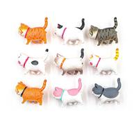 Magnete da frigorifero a forma di gatto, adatto per lavagne bianche, mappe, uffici, decorazioni per la casa, 9 pezzi