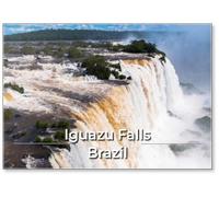 Magnete da frigorifero con bellissime cascate dell'Iguazu in Brasile