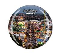 Magnete da frigorifero con cristalli per souvenir turistici di Monaco Oktoberfest Baviera Germania