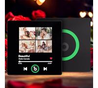Magnete da Frigorifero con Foto Musicale Personalizzato Spotify Lettore Musicale con Album Personalizzabile per il Frigorifero per la Festa del Papà Regalo Perfetto per Papà, Nonno