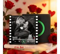 Magnete da Frigorifero con Foto Musicale Personalizzato Spotify Lettore Musicale con Album Personalizzabile per il Frigorifero per la Festa del Papà Regalo Perfetto per Papà, Nonno