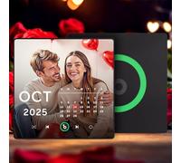 Magnete da Frigorifero con Foto Musicale Personalizzato Spotify Lettore Musicale con Album Personalizzabile per il Frigorifero per la Festa del Papà Regalo Perfetto per Papà, Nonno