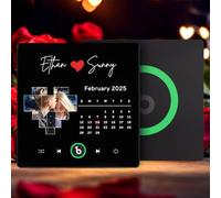 Magnete da Frigorifero con Foto Musicale Personalizzato Spotify Lettore Musicale con Album Personalizzabile per il Frigorifero per la Festa del Papà Regalo Perfetto per Papà, Nonno