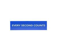 Magnete da frigorifero con scritta "Every Second Counts", decorazione da cucina