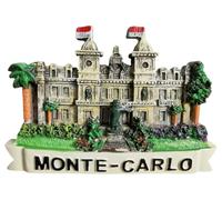 Magnete da frigorifero Monte Carlo Monaco, souvenir turistico, magnete decorativo dipinto a mano