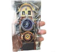 Magnete da frigorifero retrò con orologio di Praga con ingranaggi per gli appassionati di monumenti storici e cultura europea dei viaggi (A)