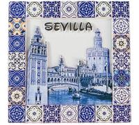 Magnete da frigorifero Siviglia Spagna souvenir da viaggio decorazione 3D collezione artigianale