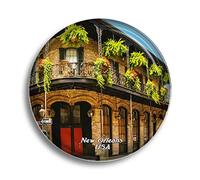 Magnete da frigorifero USA America French Quarter New Orleans magneti in vetro per frigorifero souvenir carino cristallo magnete decorazione per lavagna ufficio casa regalo