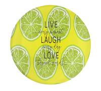 Magnete decorativo in vetro con scritta "Fresh Fruit Live Every Moment Laugh Every Day", per frigorifero, Love beyond Words Live More Worry Less (lingua italiana non garantita)