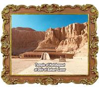 Magnete decorativo per frigorifero, tempio di Hatshepsut a Deir el Bahari, in Egitto, souvenir turistico