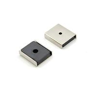 Magnete Del Canale Ferrite Per Fai -Da -Te, Artigianato E Hobby - 26 x 23 x 6,3mm Di Spessore x 3mm - Trazione Da 6,1kg - Pacco Di 20