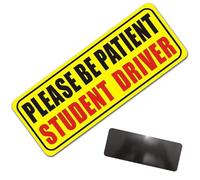 Magnete del conducente studente per auto,Magnete per auto conducente studente | Adesivo per conducente novizio - Adesivo riflettente del conducente novizio, si prega di essere pazienti, adesivo
