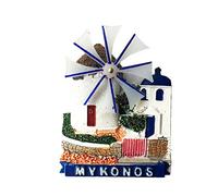 Magnete del Frigorifero Isola di Mykonos Grecia 3D Resina Handmade Craft Tourist City Città Souvenir Collection Lettera Frigorifero Sticker