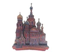 Magnete del Frigorifero San Pietroburgo Russia 3D Artigianato Artigianale in Legno Tourist Travel Città Souvenir Collection Calamite per Frigorifero Lettera Autoadesivo