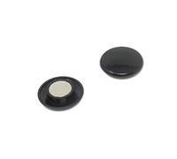 Magnete Dell'Ufficio Di Pianificazione Nera Ad Alta Potenza Per Frigorifero, Lavagna, Tabellone, Mobile In Archiviazione - 40mm Dia x 11mm Di Alto - Pacco Di 24