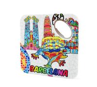 Magnete di Barcellona, Sagrada Familia, Parco Guell, Souvenir di viaggio, Mosaico di Gaudí, Museo Dalí, Souvenir di Barcellona, Arte modernista, Regalo emozionale, Decorazione