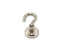 Magnete di bloccaggio al neodimio da 5/8" con gancio M4 - Tirare 9,7 kg (confezione da 1) - Materiale con licenza