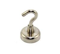 Magnete di bloccaggio al neodimio da 63/64" con gancio M5 - Tirare 20 kg (confezione da 1) - Materiale con licenza