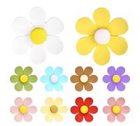 Magnete di fiori magnetici, magneti del frigorifero a fiori, set di magneti da frigorifero 10 - adesivo magnetico floreale colorato per della classe