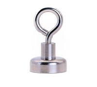 Magnete Di Serraggio Del Neodimio Con Eyebolt M4 Per Appendere, Tenere O Visualizzare Oggetti - 20mm Di Diametro x 34mm Alto - 16,5kg
