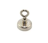 Magnete Di Serraggio Del Neodimio Con Eyebolt M5 Per Appendere, Tenere O Visualizzare Oggetti - 25mm Di Diametro x 36mm Alto - 20kg Di Estrazione