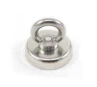 Magnete Di Serraggio Del Neodimio Con Eyebolt M8 Per Pesca A Magnete, Impiccagione E Mantenimento Di Oggetti - 48mm Di Diametro - 90kg
