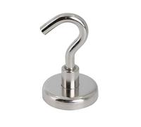 Magnete Di Serraggio Della Ferrite Con Gancio M6 Per Appendere, Tenere O Visualizzare Oggetti - 32mm Di Diametro x 45mm Alto - 5,8kg Di Tiro - North - North