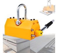 Magnete di sollevamento magnetico permanente - Sollevatore magnetico con rilascio, sollevatore magnetico in acciaio per paranco e sollevamento di pallet in acciaio,400kg