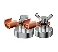 Magnete Di Supporto Per Saldatura - Teste In Rame 2X, Morsetto Per Saldatura Magnetico Da 500 A, Portaelettrodo In Rame | Attività Di Assemblaggio Di Fabbricazione Di Metalli, Progetti Di Officina Fai