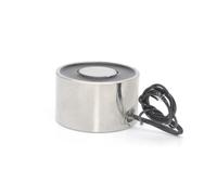 Magnete elettrico di mantenimento D50 mm x H30 mm, forza di sollevamento 60 kg/600 N, ventosa elettromagnetica, alimentazione CC 6 V, 12 V o 24 V, 1 pezzo(6 V)