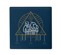 Magnete Frigo Ceramica Quadrata - Albero Simboli Esoterici Nature Boemian - Formato 5 x 5 cm Magnet Decorativo Souvenir per Frigorifero e Lavagna Magnetica stampata in Francia