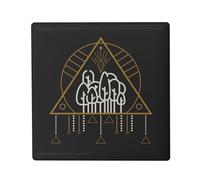 Magnete Frigo Ceramica Quadrata - Albero Simboli Esoterici Nature Boemian - Formato 5 x 5 cm Magnet Decorativo Souvenir per Frigorifero e Lavagna Magnetica stampata in Francia