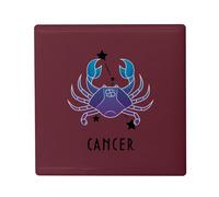 Magnete Frigo Ceramica Quadrata - Cancro Segno Astrologia Previsione Stellare Celeste Sideral Stella - Formato 5 x 5 cm - Magnete decorativo Souvenir per frigorifero e lavagna magnetica stampata in