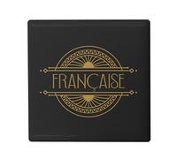 Magnete Frigo Ceramica Quadrata - Francese Art Deco Chic Lusso Vintage Francia, Formato 5 x 5 cm, Magnet Decorativo Souvenir per Frigorifero e Lavagna Magnetica stampata in Francia