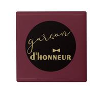 Magnete Frigo Ceramica Quadrata - Ragazzo d'onore Chic Matrimonio Sposo Gentleman Art Deco - Formato 5 x 5 cm Magnet Decorativo Souvenir per Frigorifero e Lavagna Magnetica stampata in Francia