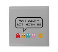 Magnete Frigo Ceramica Quadrata - You Can't Sit with Us Pixel Art Games Video Parodia Retro Gaming 1980 - Formato 5 x 5 cm Magnet decorativo Souvenir per frigorifero e lavagna magnetica stampata in