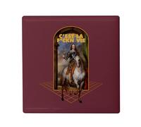 Magnete Frigo in ceramica quadrata - C'est La F*ckn Vita Collage Vintage Illustrazione Art Humor Parody Meme Pittura Classica Millenials Zoomer - Formato 5 x 5 cm - Magnet decorativo Souvenir per