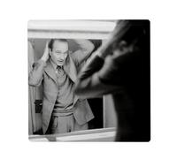 Magnete Frigo in ceramica quadrata - Jacques Chirac Swag Classe Acconciatura President France - Formato 5 x 5 cm Magnet decorativo Souvenir per frigorifero e lavagna magnetica stampata in Francia