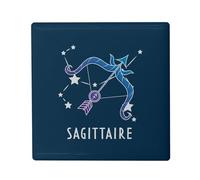 Magnete Frigo in ceramica quadrata - Sagittario segno astrologia previsione stellare celeste solare laterale - Formato 5 x 5 cm magnete decorativo souvenir per frigorifero e lavagna magnetica stampata