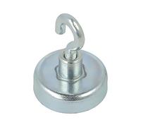 Magnete GN 50.6-HF-25-A: ferrite dura resistente 40N 25 mm con gancio ELES G...