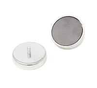 Magnete in ferrite con filettatura esterna M5 per arte, artigianato, modellismo, fai da te e hobby, diametro 50 mm x spessore 10 mm - 22,6 kg - Confezione da 4