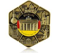 magnete in metallo BERLINO | tipico capitale souvenir | magnete da frigorifero | progettato in Germania