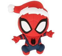 Magnete in schiuma 3D con cappello di Babbo Natale Spider-Man