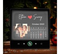 Magnete Musicale Personalizzato con Luce Notturna, Magnete da Frigo con Canzone Spotify e Foto Personalizzata, Regalo Personalizzato per Anniversario, Matrimonio, Coppie e Regali per Donna e Mamma