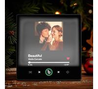 Magnete Musicale Personalizzato con Luce Notturna, Magnete da Frigo con Canzone Spotify e Foto Personalizzata, Regalo Personalizzato per Anniversario, Matrimonio, Coppie e Regali per Donna e Mamma