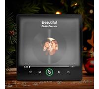 Magnete Musicale Personalizzato con Luce Notturna, Magnete da Frigo con Canzone Spotify e Foto Personalizzata, Regalo Personalizzato per Anniversario, Matrimonio, Coppie e Regali per Donna e Mamma