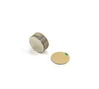 Adesivo 15mm Dia X 0,5mm N42 Neodimio Magnete - 0.1kg Pull (nord) (x200)