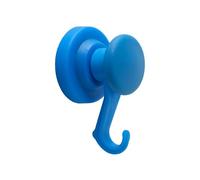 Magnete Neodimio Rivestito In Gomma Blu Con Gancio Girevole Per Trattenere La Corda, I Fili E Gli Indumenti - 43mm Dia - Pacco Di 10