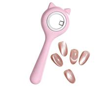 Magnete Occhio Di Gatto Per Unghie Strumento Compatto Circolare Portatile | Magneti per Unghie a Forma di Anello Per Donne Ragazze Principianti Artisti Viaggio Casa Interno Esterno